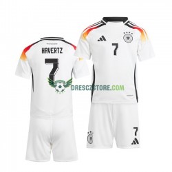Německo Havertz 7 Domácí Dres Euro 2024 Krátký rukáv Děti Fotbalové Dresy