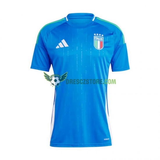 Itálie Domácí Dres Euro 2024 Krátký rukáv Muže Fotbalové Dresy
