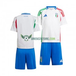 Itálie Venkovní Dres Euro 2024 Krátký rukáv Děti Fotbalové Dresy