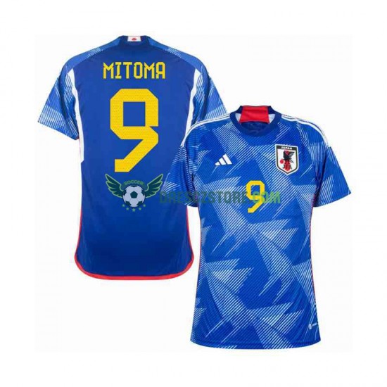 Japonsko MITOMA 9 Domácí Dres MS ve fotbale 2022 Krátký rukáv Muže Fotbalové Dresy