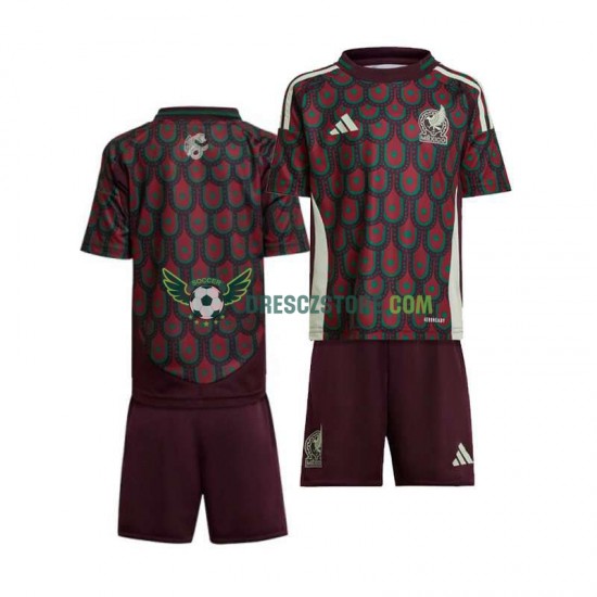 Mexiko Domácí Dres Copa America 2024 Krátký rukáv Děti Fotbalové Dresy