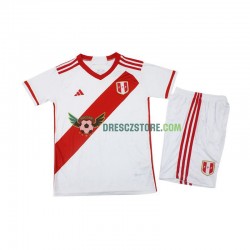 Peru Domácí Dres 2023 Krátký rukáv Děti Fotbalové Dresy