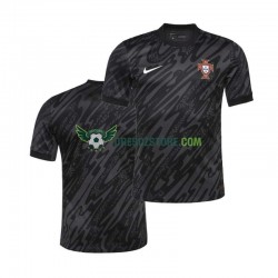 Portugalsko Brankářské Venkovní Dres Euro 2024 Krátký rukáv Muže Fotbalové Dresy