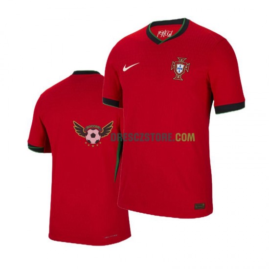 Portugalsko Domácí Dres Euro 2024 Krátký rukáv Muže Fotbalové Dresy
