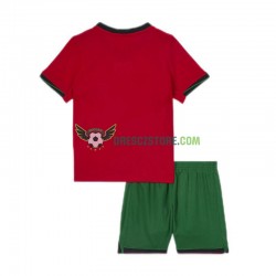Portugalsko Domácí Dres Euro 2024 Krátký rukáv Děti Fotbalové Dresy
