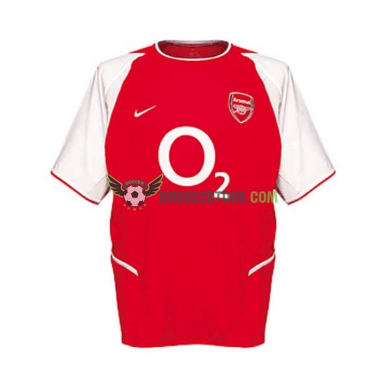 Arsenal Retro Domácí Dres 2002 Krátký rukáv Muže Fotbalové Dresy