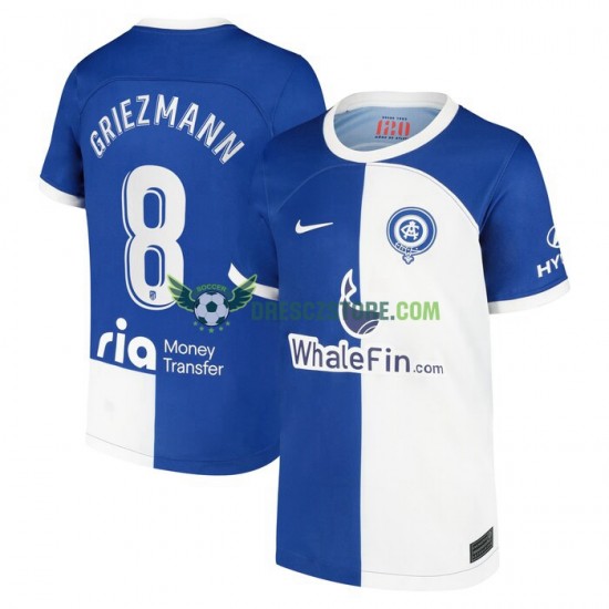 Atlético Madrid Griezmann 8 120 Anniversary Domácí Dres 2022-2023 Krátký rukáv Muže Fotbalové Dresy