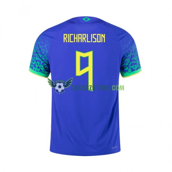 Brazílie RICHARLISON 9 Venkovní Dres 2022 Krátký rukáv Muže Fotbalové Dresy