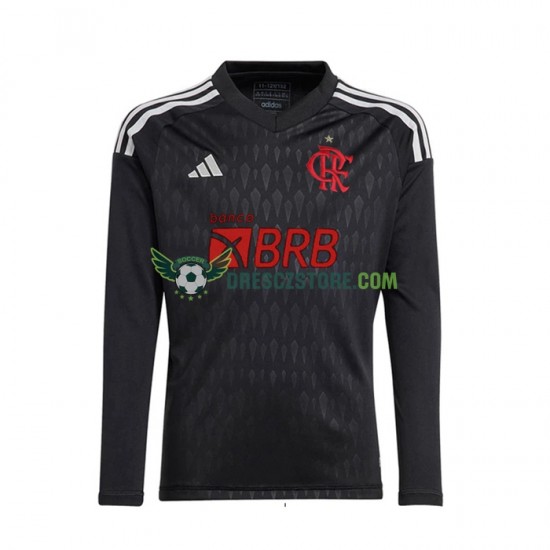 CR Flamengo Brankářské Venkovní Dres 2023-2024 Dlouhý rukáv Muže Fotbalové Dresy