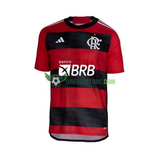 CR Flamengo Domácí Dres 2023-2024 Krátký rukáv Muže Fotbalové Dresy