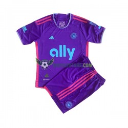 Charlotte FC Venkovní Dres 2023 Krátký rukáv Děti Fotbalové Dresy