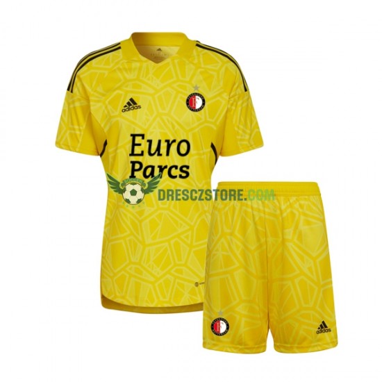 Feyenoord Rotterdam Brankářské Alternativní Dres 2022-2023 Krátký rukáv Děti Fotbalové Dresy
