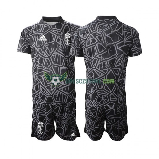 Granada Brankářské Domácí Dres 2022-2023 Krátký rukáv Děti Fotbalové Dresy