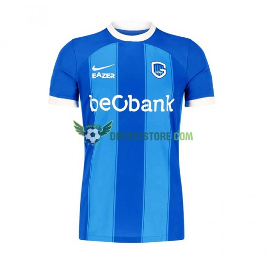 KRC Genk Domácí Dres 2023-2024 Krátký rukáv Muže Fotbalové Dresy