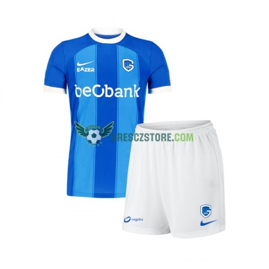 KRC Genk Domácí Dres 2023-2024 Krátký rukáv Děti Fotbalové Dresy