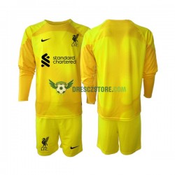Liverpool Brankářské Čtvrtý Dres 2022-2023 Dlouhý rukáv Děti Fotbalové Dresy