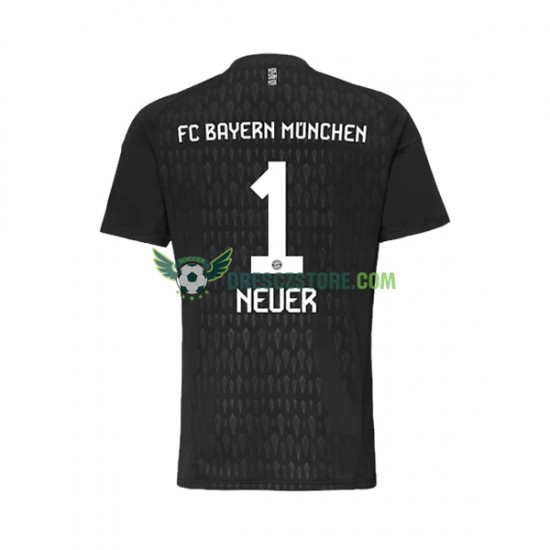 FC Bayern Mnichov Manuel Neuer 1 Brankářské Domácí Dres 2023-2024 Krátký rukáv Muže Fotbalové Dresy
