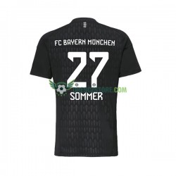 FC Bayern Mnichov Yann Sommer 27 Brankářské Domácí Dres 2023-2024 Krátký rukáv Muže Fotbalové Dresy