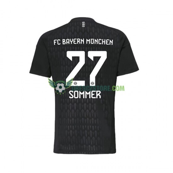 FC Bayern Mnichov Yann Sommer 27 Brankářské Domácí Dres 2023-2024 Krátký rukáv Muže Fotbalové Dresy