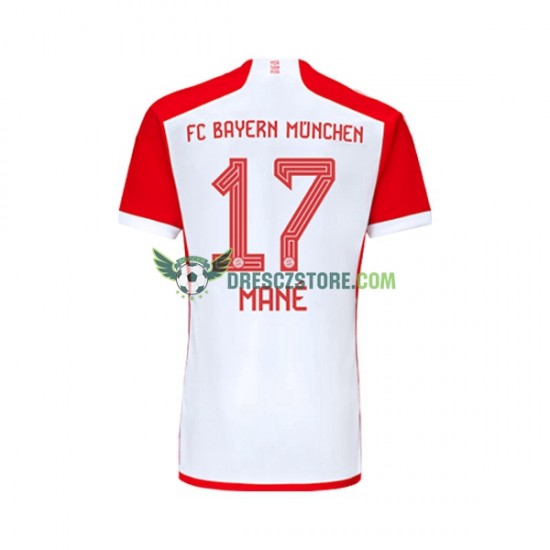 FC Bayern Mnichov Sadio Mane 17 Domácí Dres 2023-2024 Krátký rukáv Muže Fotbalové Dresy