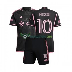 Inter Miami Lionel Messi 10 Venkovní Dres 2023 Krátký rukáv Děti Fotbalové Dresy
