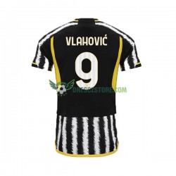 Spojené Státy Americké Juventus Dn Vlahovic 9 Domácí Dres 2023-2024 Krátký rukáv Muže Fotbalové Dresy