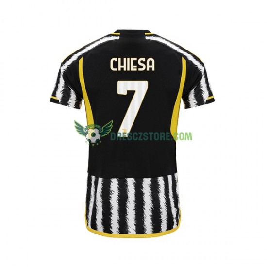 Juventus Federico Chiesa 7 Domácí Dres 2023-2024 Krátký rukáv Muže Fotbalové Dresy