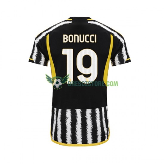 Juventus Leonardo Bonucci 19 Domácí Dres 2023-2024 Krátký rukáv Muže Fotbalové Dresy