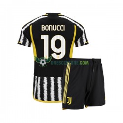 Juventus Leonardo Bonucci 19 Domácí Dres 2023-2024 Krátký rukáv Děti Fotbalové Dresy