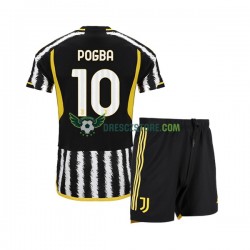 Juventus Paul Pogba 10 Domácí Dres 2023-2024 Krátký rukáv Děti Fotbalové Dresy