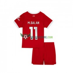Liverpool M.Salah 11 Domácí Dres 2023-2024 Krátký rukáv Děti Fotbalové Dresy