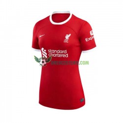 Liverpool Domácí Dres 2023-2024 Krátký rukáv Ženy Fotbalové Dresy