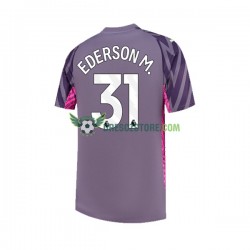 Manchester City Ederson Moraes 31 Brankářské Venkovní Dres 2023-2024 Krátký rukáv Muže Fotbalové Dresy