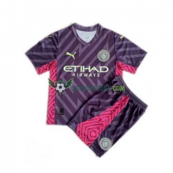 Manchester City Brankářské Venkovní Dres 2023-2024 Krátký rukáv Děti Fotbalové Dresy
