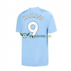 Manchester City Haaland 9 Domácí Dres 2023-2024 Krátký rukáv Muže Fotbalové Dresy