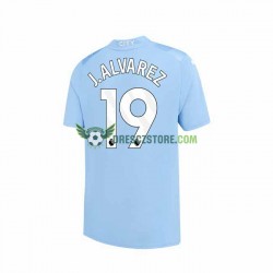 Manchester City J. ALVAREZ 19 Domácí Dres 2023-2024 Krátký rukáv Muže Fotbalové Dresy