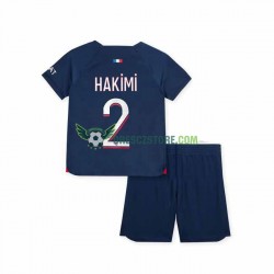Paris Saint-Germain Hakimi 2 Domácí Dres 2023-2024 Krátký rukáv Děti Fotbalové Dresy