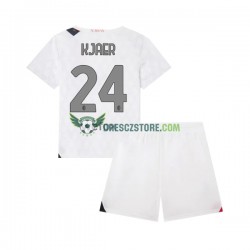 AC Milán Simon Kjaer 24 Venkovní Dres 2023-2024 Krátký rukáv Děti Fotbalové Dresy