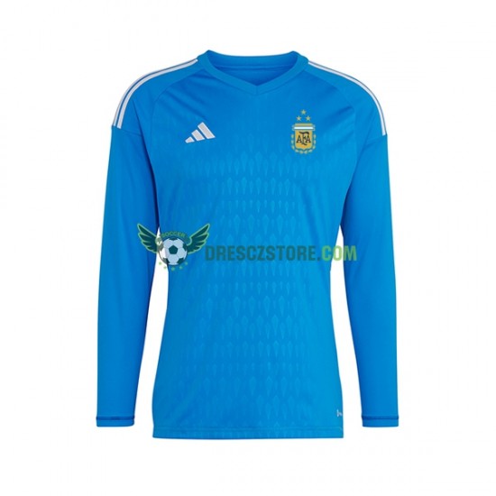 Argentina Brankářské Alternativní Dres 2023 Dlouhý rukáv Muže Fotbalové Dresy