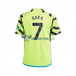 Arsenal Saka 7 Venkovní Dres 2023-2024 Krátký rukáv Muže Fotbalové Dresy