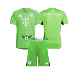 FC Bayern Mnichov Brankářské Venkovní Dres 2023-2024 Krátký rukáv Děti Fotbalové Dresy