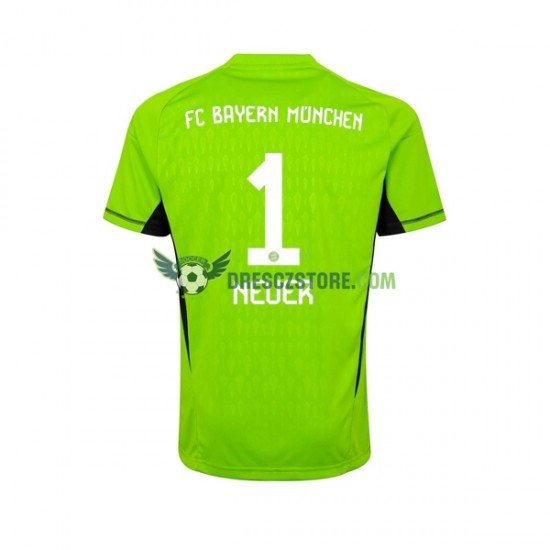 FC Bayern Mnichov Manuel Neuer 1 Brankářské Venkovní Dres 2023-2024 Krátký rukáv Muže Fotbalové Dresy