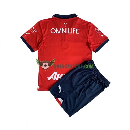 CD Guadalajara Domácí Dres 2023-2024 Krátký rukáv Děti Fotbalové Dresy