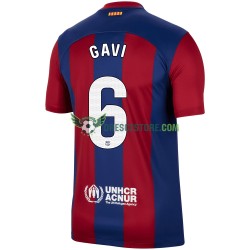 FC Barcelona Gavi 6 Domácí Dres 2023-2024 Krátký rukáv Muže Fotbalové Dresy