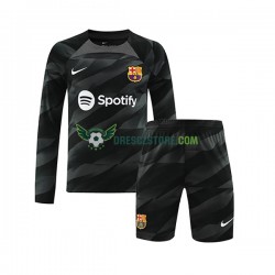 FC Barcelona Brankářské Venkovní Dres 2023-2024 Dlouhý rukáv Děti Fotbalové Dresy