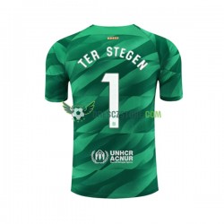 FC Barcelona Ter Stegen 1 Brankářské Domácí Dres 2023-2024 Krátký rukáv Muže Fotbalové Dresy