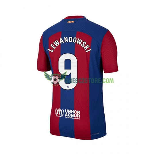 FC Barcelona Robert Lewandowski 9 Domácí Dres 2023-2024 Krátký rukáv Muže Fotbalové Dresy