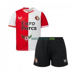 Feyenoord Rotterdam Domácí Dres 2023-2024 Krátký rukáv Děti Fotbalové Dresy