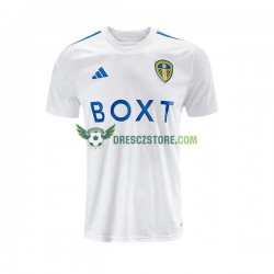Leeds United Domácí Dres 2023-2024 Krátký rukáv Muže Fotbalové Dresy