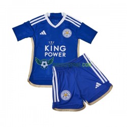 Leicester City Domácí Dres 2023-2024 Krátký rukáv Děti Fotbalové Dresy